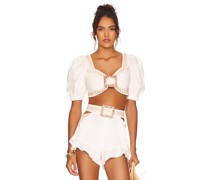 PatBO OBERTEIL JUTE TRIMMED in White