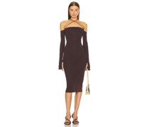 The Andamane MIDI-KLEID MADDY in Chocolate