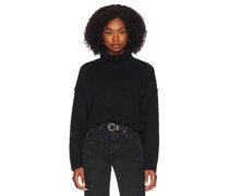 525 STRICK RELAXED TURTLENECK in Black