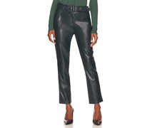BCBGeneration HOSE AUS LEDERIMITAT MIT GÜRTEL in Green
