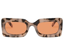 Le Specs RECHTECKIGE SONNENBRILLE OH DAMN! in Neutral.