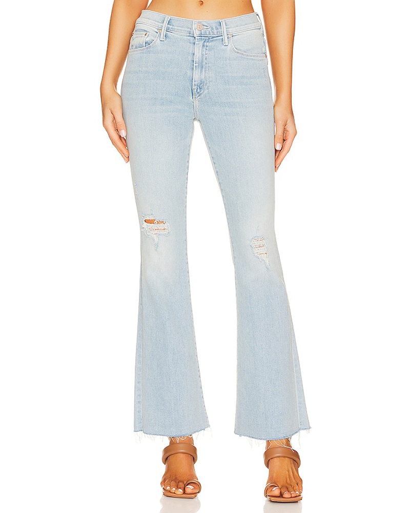 Mother Damen MOTHER JEANS THE WEEKEND FRAY in Blue