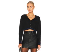 525 CARDIGAN TIPPED in Black