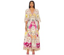 Camilla Waisted Maxi Dress in Ivory