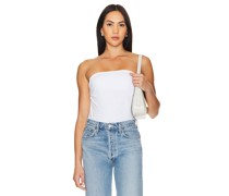 James Perse Twisted Tube Top in White