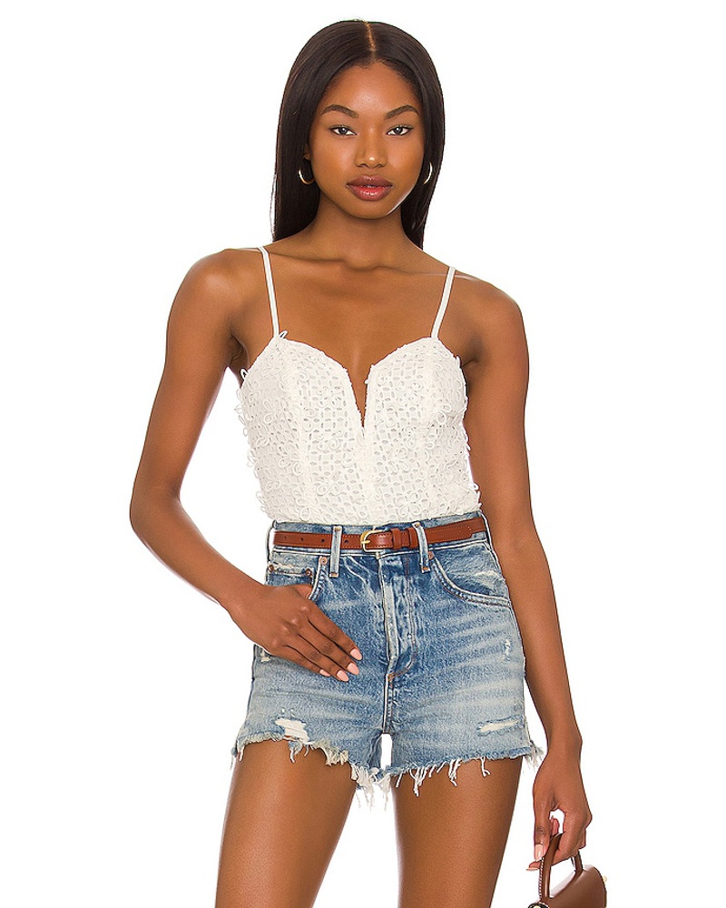 For Love and Lemons Damen For Love & Lemons BODY VERSILLA in White
