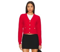 Line & Dot CARDIGAN WISH in Red