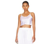 SPRWMN TRÄGERTOP CROPPED SCOOP NECK in Ivory