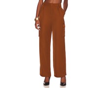 Rails WOVEN BOTTOM PANT HARLOW in Brown