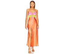 Show Me Your Mumu KLEID CALLOWAY in Tangerine