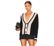 525 CARDIGAN VARSITY in Black