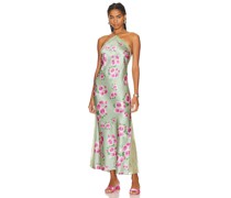 WeWoreWhat Lace Halter Maxi Dress in Sage