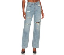 GRLFRND BOYFRIEND JEANS MIT NIEDRIGER LEIBHÖHE BELLA in Blue