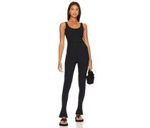 WeWoreWhat Henley Flare Jumpsuit in Black