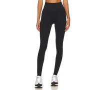 Spiritual Gangster Amara Wide Rib Seamless Legging in Black