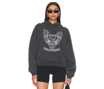 ANINE BING HOODIE ALEC WHITE EAGLE in Charcoal