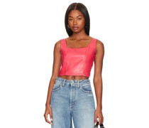 LBLC The Label BUSTIER BENNY VEGAN LEATHER in Pink