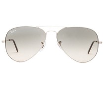 Ray-Ban Aviator Gradient in Metallic Silver.