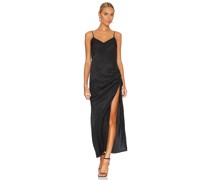 The Range MAXIKLEID CINCHED in Black