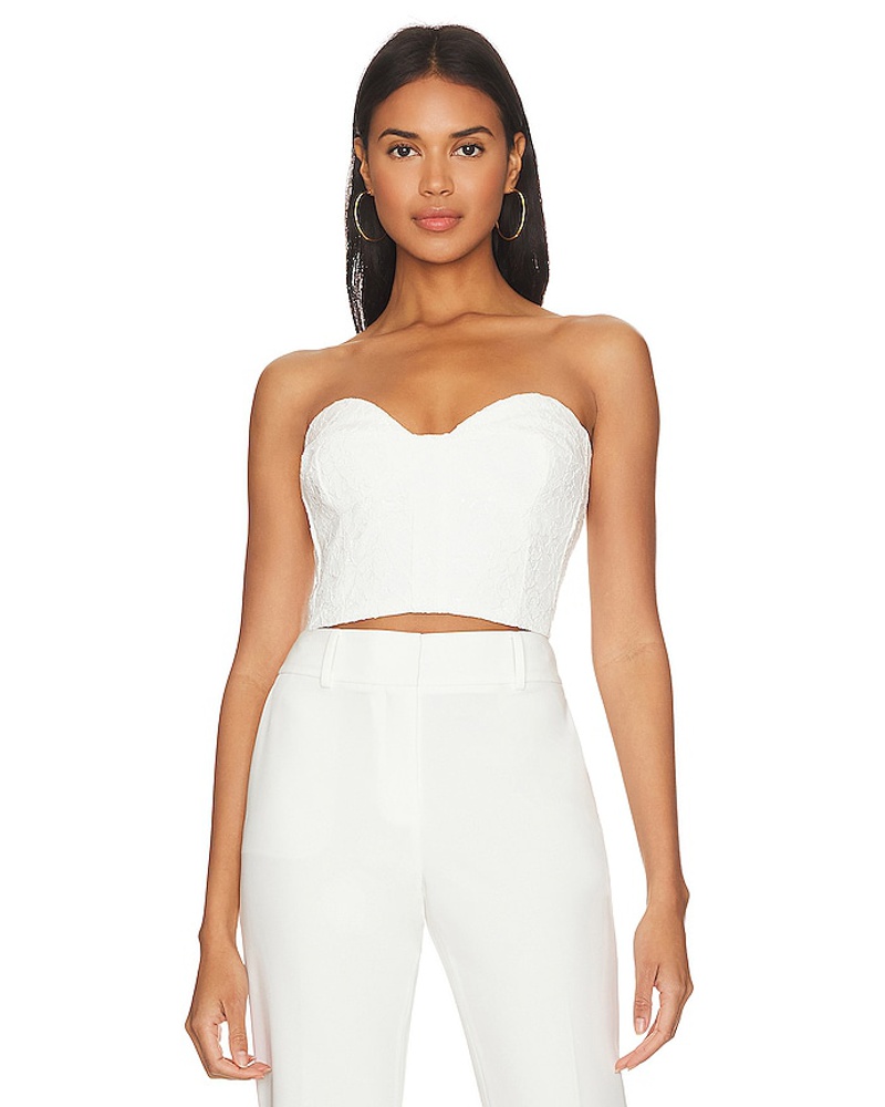Milly Damen MILLY BUSTIER-TOP NIKITA LACE in White