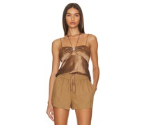 CAMI NYC TRÄGERTOP CAMBRY in Brown