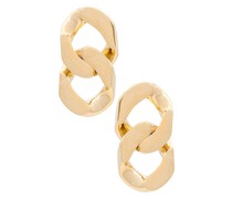 8 Other Reasons STATEMENT-OHRRINGE LINK UP in Metallic Gold.