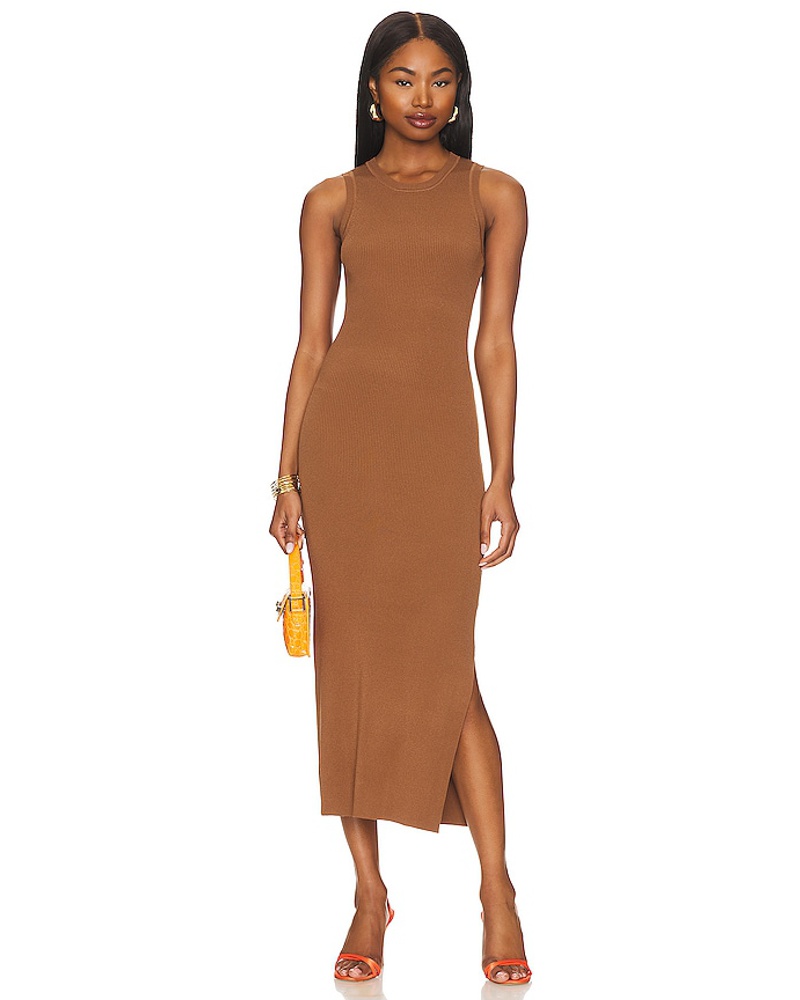 RAILS Damen Rails KLEID SYD KNIT MIDI in Brown