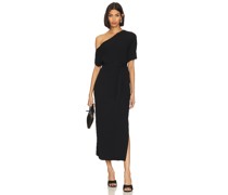 Karina Grimaldi MIDI-KLEID AMBER in Black