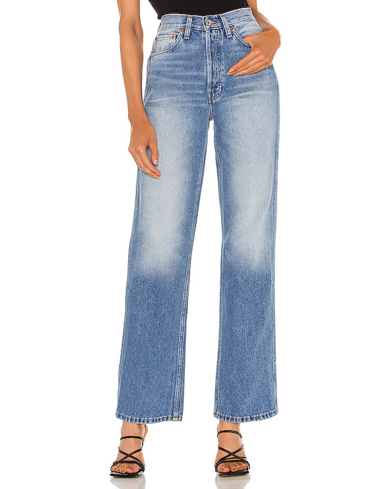 RE/DONE Damen RE/DONE GERADE 90S HIGH RISE LOOSE in Blue