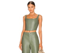 Ena Pelly BUSTIER LEATHER in Army