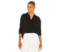 Frank & Eileen HENLEY-SHIRT POPOVER in Black