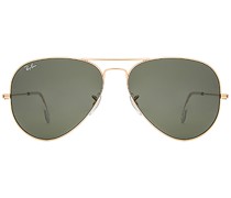 Ray-Ban SONNENBRILLE AVIATOR LARGE CLASSIC in Metallic Gold.