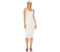 RE ONA MIDI-KLEID in White