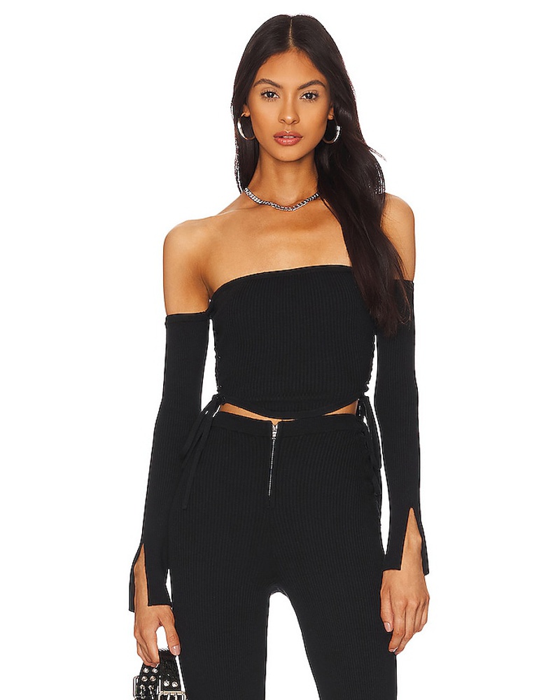 h:ours Damen h:ours KORSETT AUS STRICK LYDIA in Black