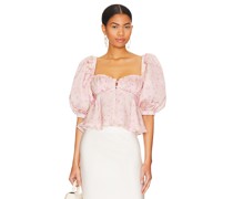 For Love & Lemons BLUSE RHODA in Blush