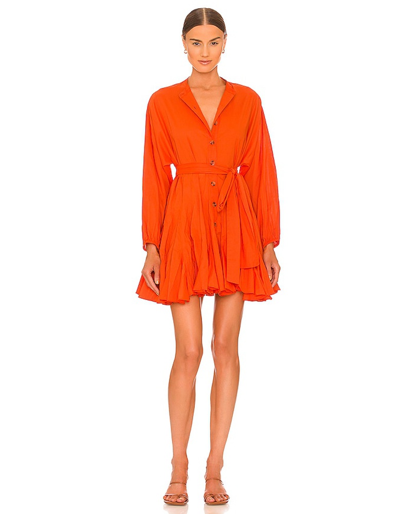 RHODE Damen Rhode KLEID EMMA in Tangerine