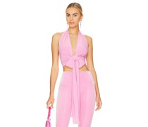 Norma Kamali OBERTEIL HALTE WRAP in Pink