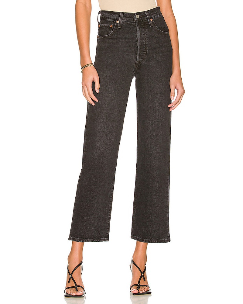 Levi's Damen LEVI'S DENIM RIBCAGE STRAIGHT in Black