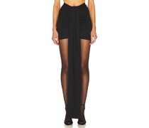Helsa ROCK MATTE JERSEY MINI WRAP in Black