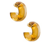 Lizzie Fortunato CREOLEN HALO in Metallic Gold.