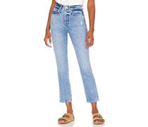 Lovers and Friends SCHMALE HIGH-RISE-JEANS MIT GERADEM BEIN REECE in Blue