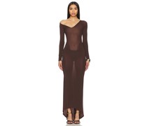 LaQuan Smith KLEID in Brown