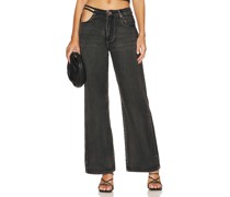 One Teaspoon JEANS MIT WEITEM BEIN JACKSON in Black