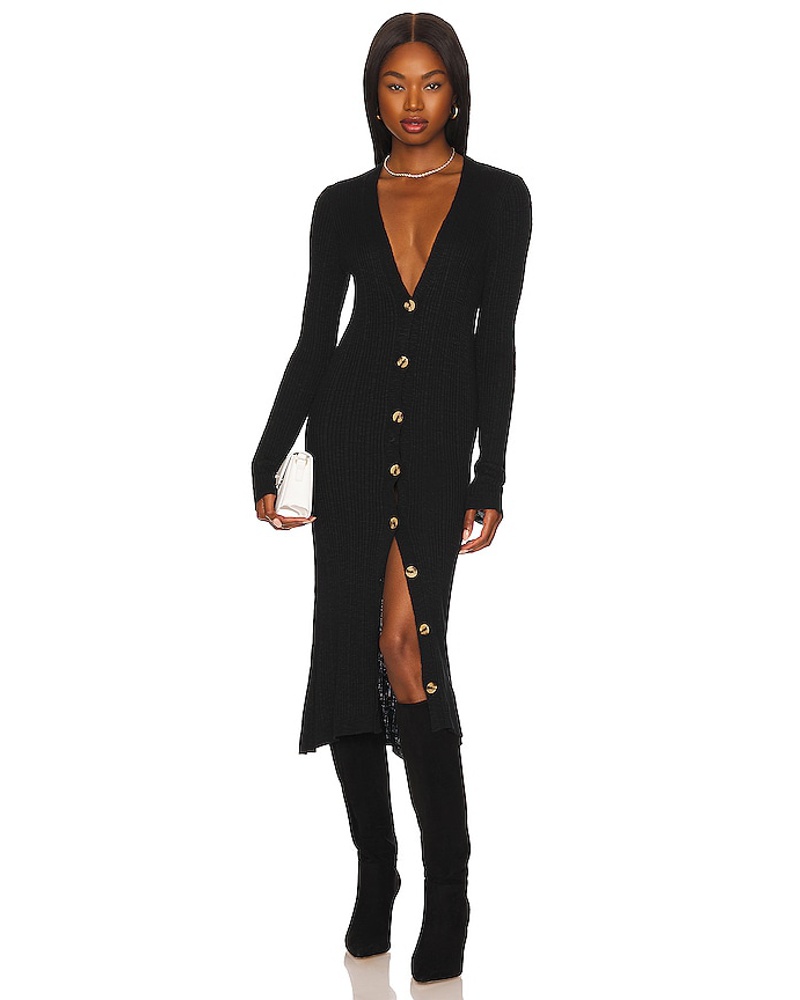 Free People Damen Free People STRICK DATE NIGHT in Black
