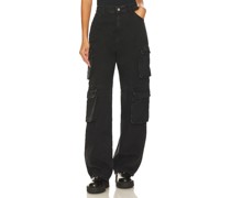 Dr. Denim MULTI CARGOHOSE DONNA in Black