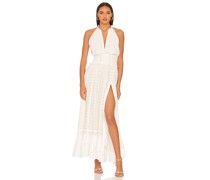 HEMANT AND NANDITA KLEID LONG in White