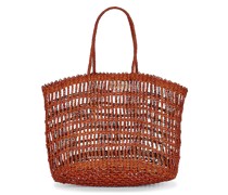 Casa Clara TOTE-BAG BEACH PARTY in Brown.