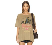 The Laundry Room Coors Roper Oversized Tee in Brown