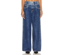 SLVRLAKE STRAIGHT-FIT-JEANS RE-WORKED MICA X TAYLOR in Blue