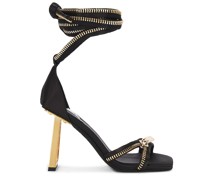 Jeffrey Campbell SANDALE ZIPPED-UP in Black